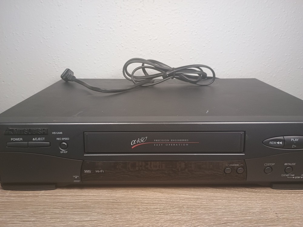Mitsubishi HS-U446 VCR VHS Player – Tested & Working – WITHOUT Remote