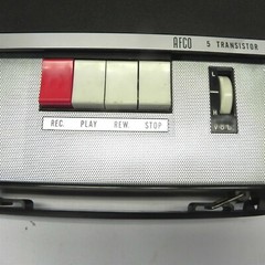 VINTAGE SSMC TC-503 TAPERECORDER AFCO 5 TRANSISTOR SINGER SEWING MACHINE CO USED