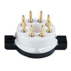 2pcs Amptata 8pin Tube Socket Octal Gold EL34 6SN7 KT88 5U4G 274B 6L6 5AR4 6V6