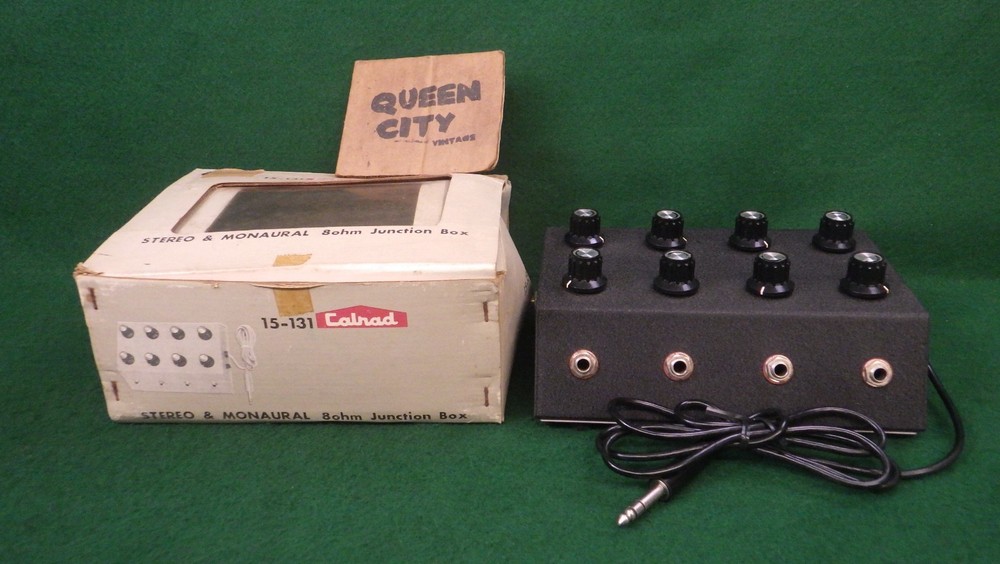 Vintage CalRad 15-131 Stereo & Monaural 8ohm Junction Box 8 Switch