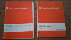 4 Bell & Howell Schools Assembly Manuals 9550-1, 9550-2 pt 1, 9550-2 pt 2, 9501