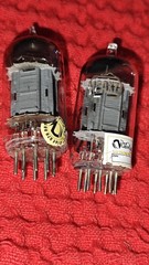 Tung-Sol 12AX7 Vintage Long Plate Slant Square Getter Audio Tubes Super Strong