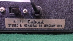 Vintage CalRad 15-131 Stereo & Monaural 8ohm Junction Box 8 Switch