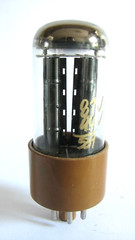 1955 Sylvania Brown Base JAN-CHS-5Y3WGT (ruggedized 5Y3GT) Rectifier Tube