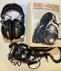 Pioneer SE-405 Padded volume control full size jack studio w/adapter W/Box