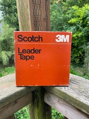 3M Scotch Leader Tape 1/4″ x 1500 ft • Reel to Reel • 1.5 Mil Polyester, White