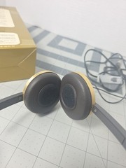 Tested Rare Vintage PICKERING OA-203 Gold Limited Lightweight Headphones & Box