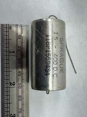 Sprague Capacitor 1.5 uF, 400 V, NOS Vitamin Q style Qty available