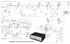 pair of Grommes Model 10PG 6V6 integrated tube amps