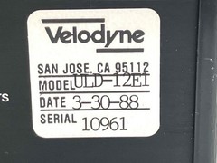 Velodyne ULD-12E1 Subwoofer Vintage 1988 Controller – UnTested