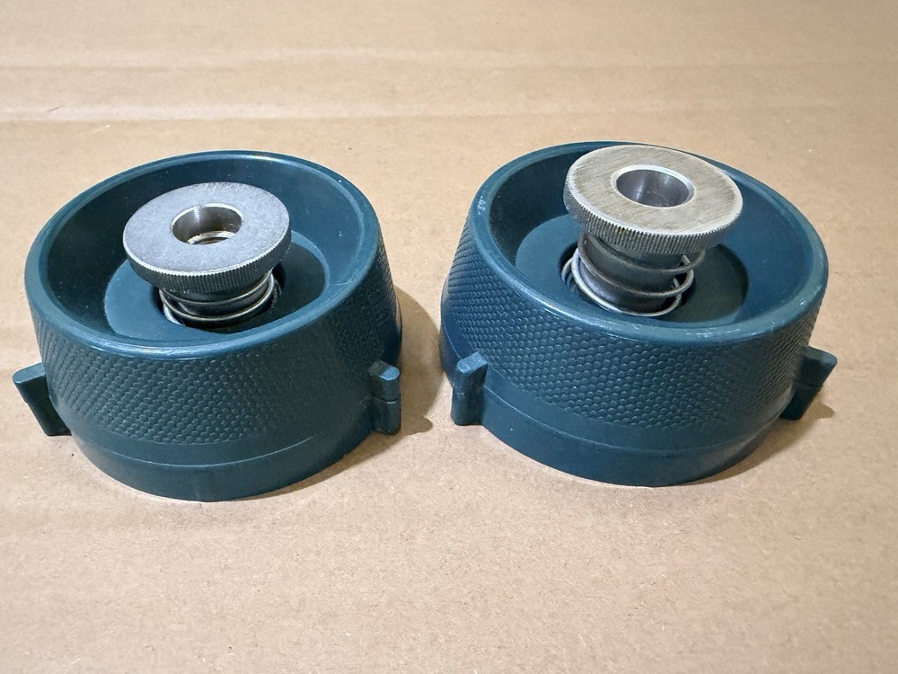 VIF International NAB Reel Hub Adapters Pair Blue 10.5” Reel to Reel Tape USA