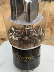 Western Electric 421A Tube DD Getter TV7 Tested Near NOS Level 6652