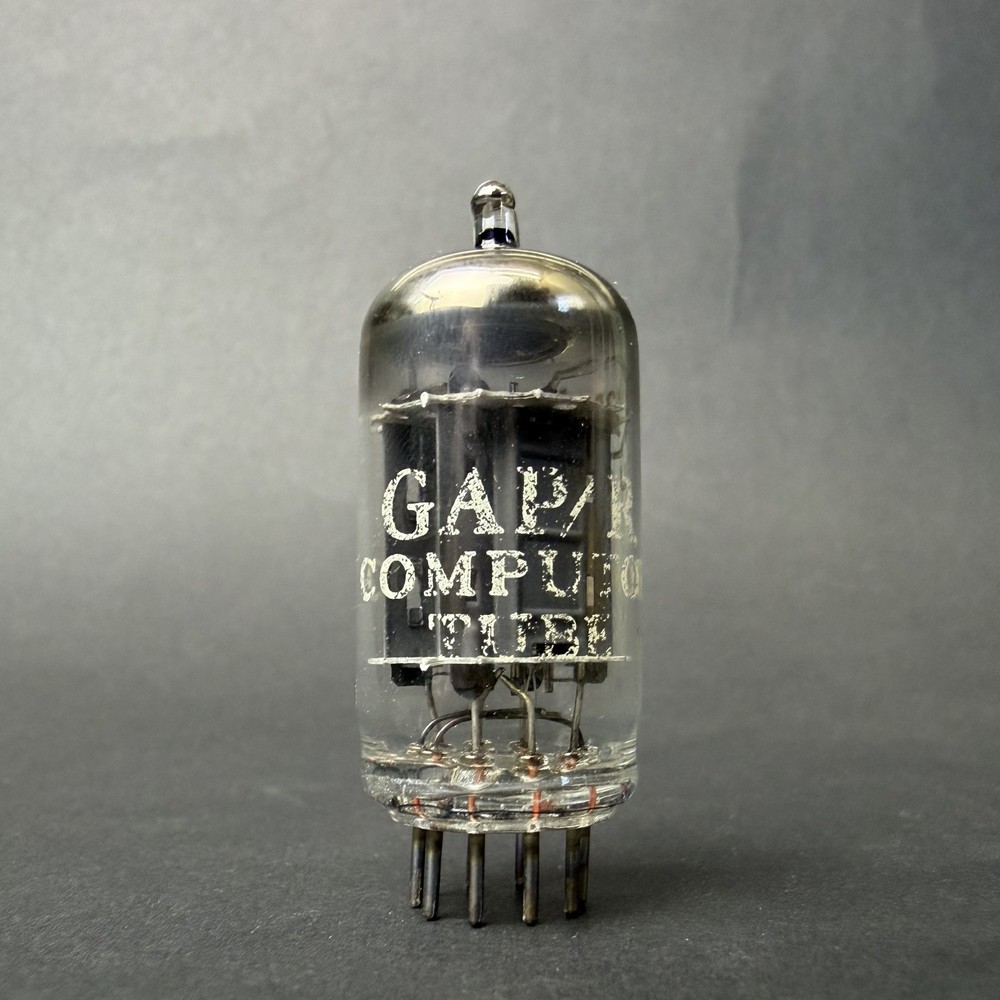 1960s 12AX7 ECC83 Tung-Sol Tube Gray Long Plate O Getter TV7 Test NOS TS7-9