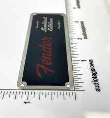 Fender Limited Edition Amplifier Badge Custom Made Aluminum