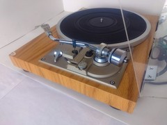 PIONEER PL-514 TURNTABLE- Belt Drive. Restored w Red Oak Veneer Serviced
