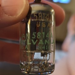 SYLVANIA Vacuum Tube Model 5814A Type 5814A MPN 5814A Made in USA x 5