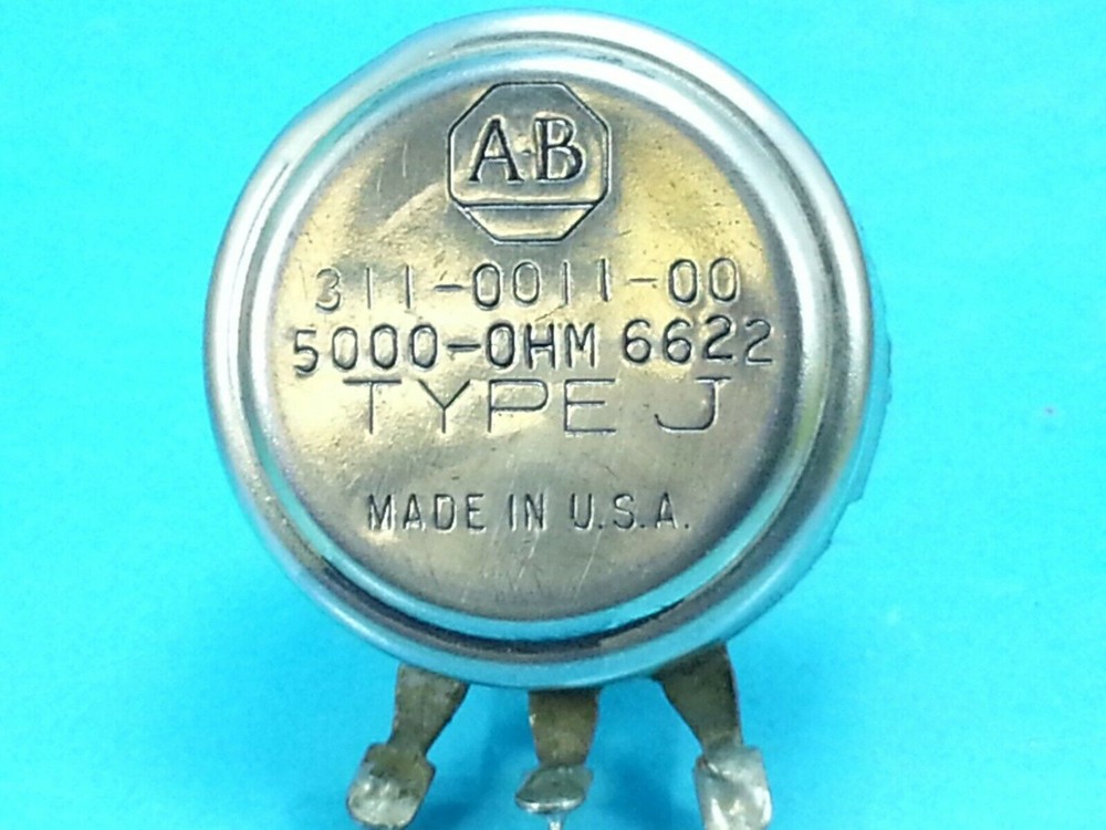 ALLEN BRADLEY AB 5K 5000 OHM POTENTIOMETER 311-0011 TYPE J POT 2 W TEKTRONIX