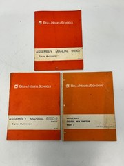 3 Vtg Bell & Howell Schools Digital Multimeter Assembly Manuals 9550-1 9550-2