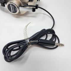NOS Vintage Panasonic EAH-35 Velocity Type Stereo Headphones Retro Silver Black