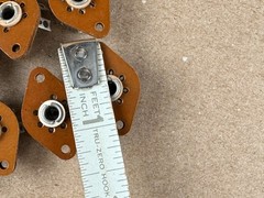 10 NOS Vintage Phenolic Wafer 7-pin Vacuum Tube Sockets for 6AU6 (Qty Avail)
