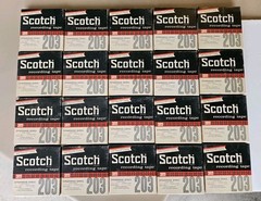 Lot of 20 Pre owned Scotch 3M 203 5 Inch Dynarange Reel to Reel Tapes
