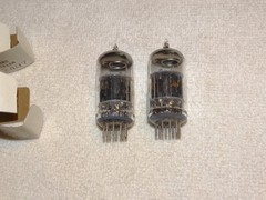 2 x 5814A (12AU7) RCA Tubes*Super Strong Matched*Black-O*MEATBALL*NOS_NIB* #R2