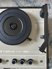 Vintage Califone 1450 K Dark Brown School Phonograph Record Player