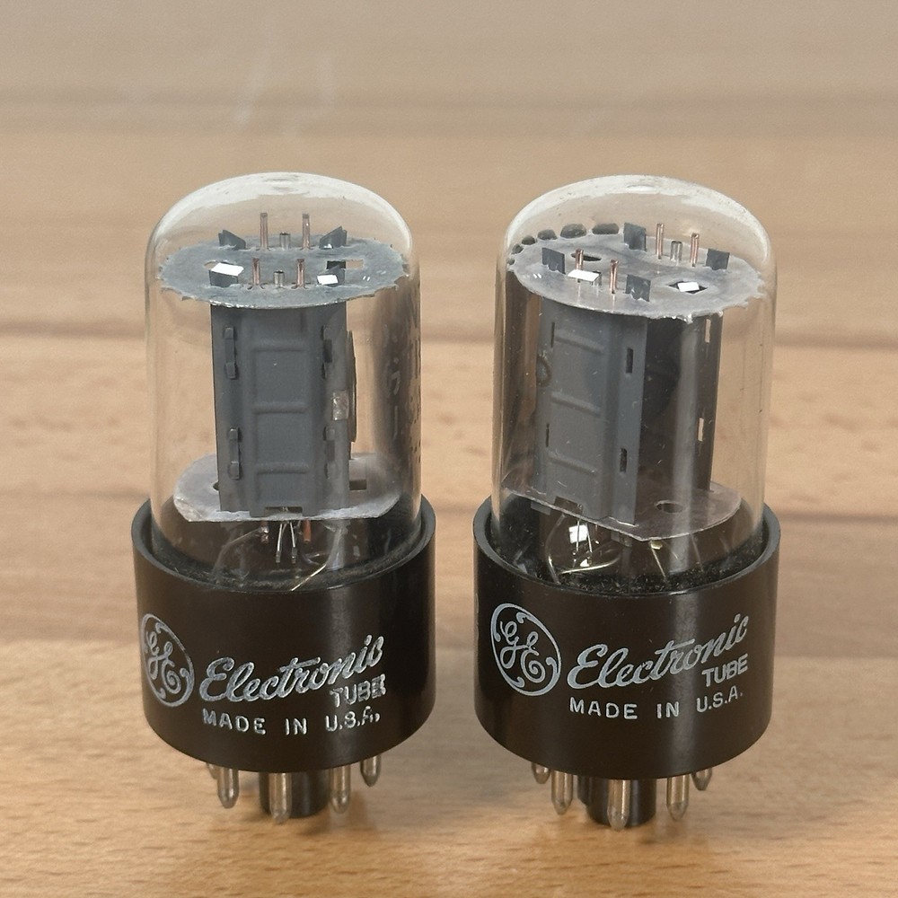 6SN7GTB MATCHED PAIR (2) GENERAL ELECTRIC FULLY TESTED NOS