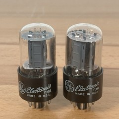 6SN7GTB MATCHED PAIR (2) GENERAL ELECTRIC FULLY TESTED NOS