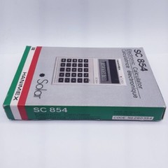 NOS Vintage 70s Hanimex SC 854 Electronic Calculator New With Case Solar
