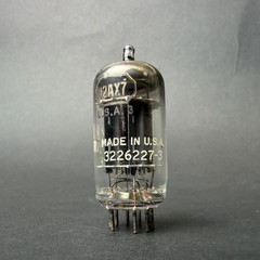 1960s 12AX7 ECC83 Tung-Sol Tube Gray Long Plate O Getter TV7 Test NOS TS7-9