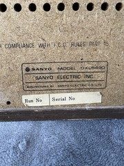 Vintage Sanyo DXL5490 4 Channel Stereo System AM/FM 8 Track Receiver TESTED