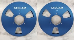 One Pair 10.5” Black TASCAM Tape reel High Quality Aluminum Take Up Reel