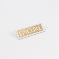 Epicure Speaker Logo Badge Emblem Custom Made 38mm(1.49″)X12.5mm(0.47″) GOLD