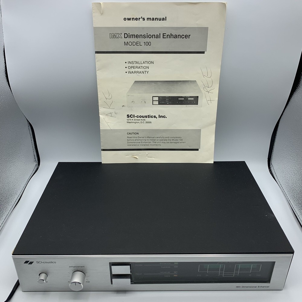 Vintage SCI-coustics IMX Dimensional Stereo Enhancer Model 100, W/ Manual – RARE