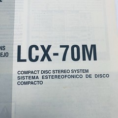 AIWA LCX-70M Owner’s Instruction Manual Operating Compact Disc Stereo