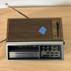 Vintage General Electric AM FM Weather TV Alarm Clock Radio Model 7-4687B