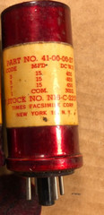 US Navy 15 + 15 + 15 uf 450v Octal Plug-In Can Capacitor Tube Amp Cap