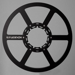 Studevox 10.5″ Edge Polished Black Aluminium Tape Reel For Reel Tape Recorders