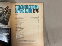 1976 Stereo Review Directory Buying Guide Magazine Hi-Fi Vintage Amps Tuners