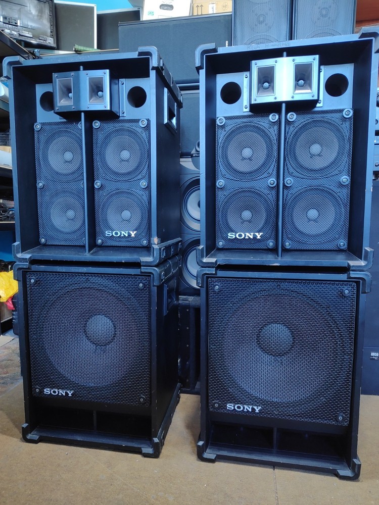Ultra Rare SONY MU-S381 (15″) & MU-S8 Professional Speaker System -Made in Japan