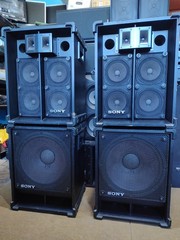 Ultra Rare SONY MU-S381 (15″) & MU-S8 Professional Speaker System -Made in Japan