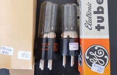 No. 80 rectifier tubes 2 pcs NOS tested GE RCA brand both by RCA