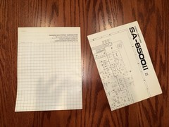 Original Pioneer TX-6500 II SA-6500 II Owner’s Operating Manuals & Schematics