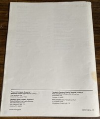 Panasonic Compact Audio System/Disc ChangerSA-DH55 Operating InstructionsManual