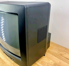 Sharp Vintage CRT Television 13J-M100 w/ Front AV RCA Audio/Video Inputs