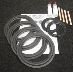 Speaker Surround Repair Kit For Infinity Crescendo Series CS-3007 Woofers + Mids
