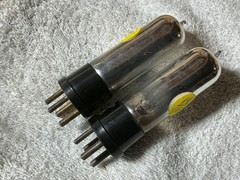 ANTIQUE Type 20 Vacuum Tubes CLEARTRON CTX-120 UX-120 TV-7 TESTED 70% Glass Tip