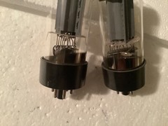 2 Realistic -6L6 GC /Electron 6L6 GC Vintage Vacuum Tube USA SOLID BASE GETTER