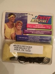 New 80’s Novelty Sweat Tunes Terry Cloth Stereo Music For Your Headband 1980s